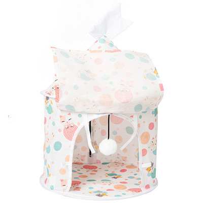 Σκηνή κατοικίδιων γατών σε σήραγγα