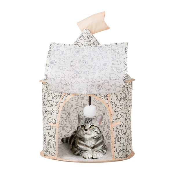 Σκηνή κατοικίδιων γατών σε σήραγγα 