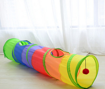 Υφαντική σήραγγα για παιχνίδι με γάτες