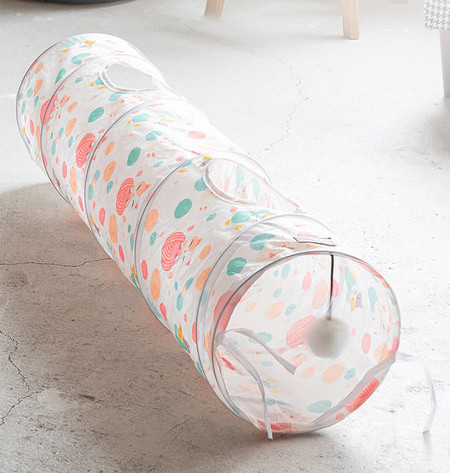 Υφαντική σήραγγα για παιχνίδι με γάτες