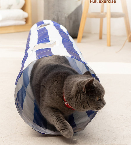 Υφαντική σήραγγα για παιχνίδι με γάτες