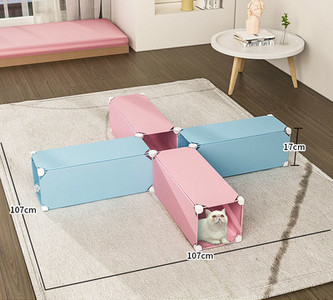 Υφασμάτινη σήραγγα παιχνιδιών γάτας - πολλά μοντέλα