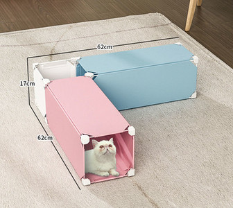 Υφασμάτινη σήραγγα παιχνιδιών γάτας - πολλά μοντέλα