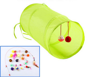 Tunel textil pentru pisici - diferite modele