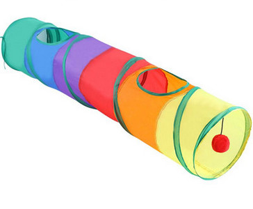 Tunel textil pentru pisici - diferite modele