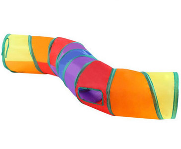 Tunel textil pentru pisici - diferite modele