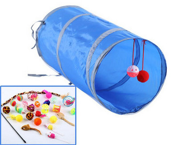 Tunel textil pentru pisici - diferite modele