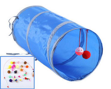 Tunel textil pentru pisici - diferite modele