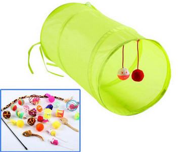 Tunel textil pentru pisici - diferite modele