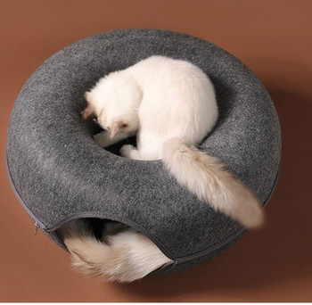 Σήραγγα παιχνιδιού γάτας με χώρο ύπνου