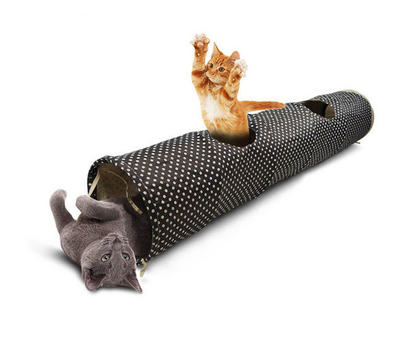 Joc pentru pisici - un tunel în două culori