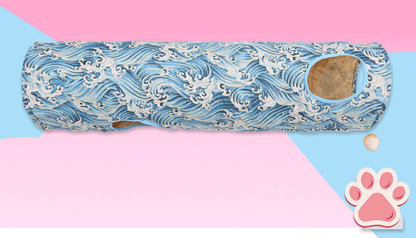 Tunel colorat pentru pisici cu mai multe ieșiri