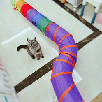 Διαφορετικά μοντέλα υφασμάτινων τούνελ για παιχνίδι με γάτες