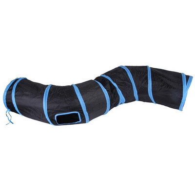 Diferite modele de tuneluri textile pentru pisici de joc