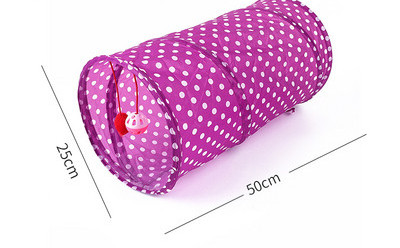 Πολύχρωμο τούνελ παιχνιδιού - κατάλληλο για γάτες