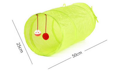 Πολύχρωμο τούνελ παιχνιδιού - κατάλληλο για γάτες