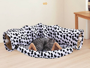 Τούνελ για γάτες με κρεβάτι σε τρία μοντέλα