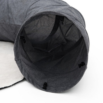 Текстилен тунел за игра на котки с място   за спане