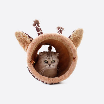Υφαντικό τούνελ με πολική επένδυση για γάτες