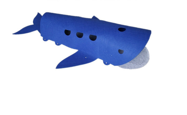 Tunel pentru pisici în albastru