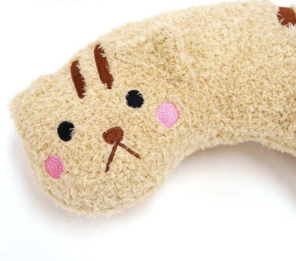 Perna de pluș cu broderie pentru pisici