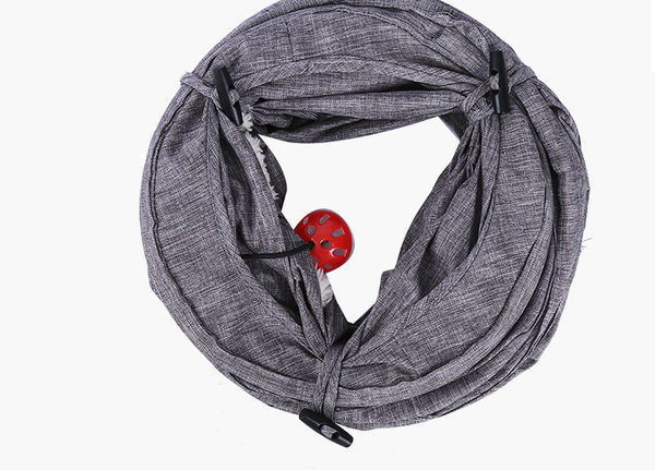 Tunel în două culori potrivit pentru pisici de joc