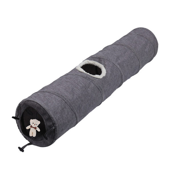 Tunel în două culori potrivit pentru pisici de joc