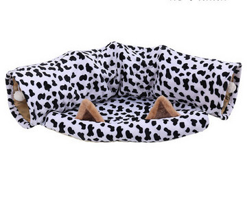 Tunel pentru pisici pentru joacă și dormit cu model animal