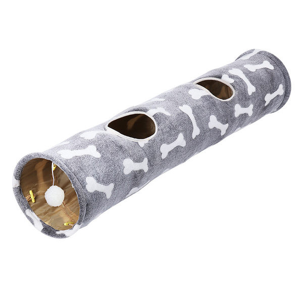 Tunelis katėms žaisti su keliais išėjimais