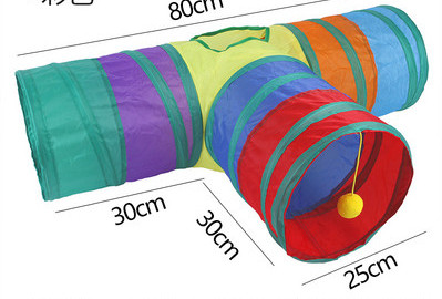Tekstilinis tunelis žaidžiantiems katėms – skirtingi modeliai