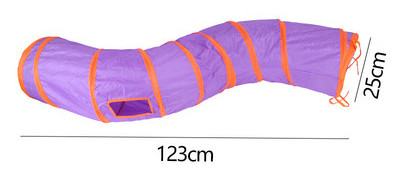 Tekstilinis tunelis žaidžiantiems katėms – skirtingi modeliai