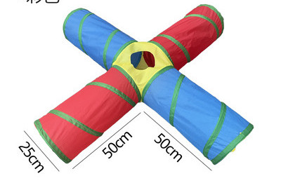 Tekstilinis tunelis žaidžiantiems katėms – skirtingi modeliai