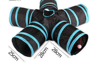 Tekstilinis tunelis žaidžiantiems katėms – skirtingi modeliai