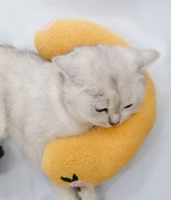 Βελούδινο μαξιλάρι γάτας με κυρτό σχήμα