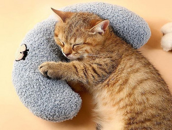 Μαλακό μαξιλάρι για γάτες με κέντημα