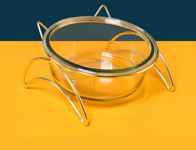 Μπολ γάτας με μεταλλική βάση για νερό ή φαγητό