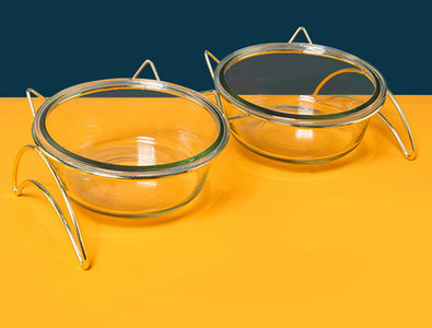 Μπολ γάτας με μεταλλική βάση για νερό ή φαγητό