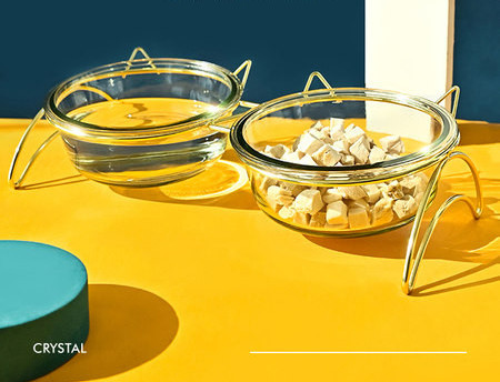 Μπολ γάτας με μεταλλική βάση για νερό ή φαγητό