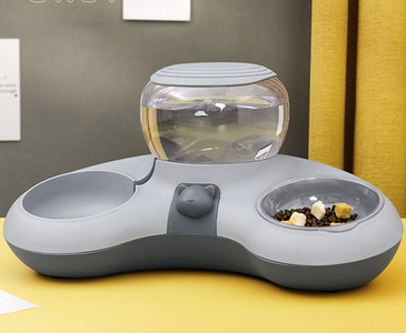 Купа за храна с дозатор за вода - за котки