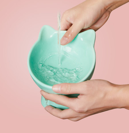 Керамична котешка купичка за храна - два модела