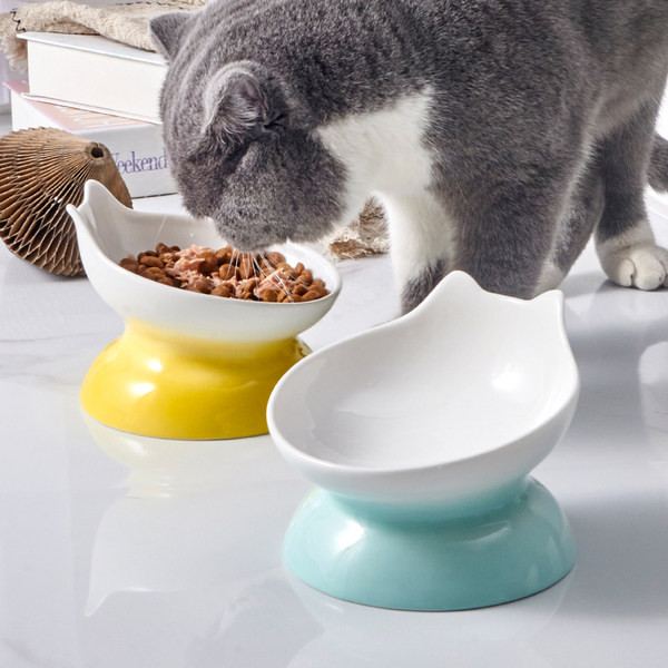 Bol din ceramică pentru hrana animalelor de companie mai multe culori