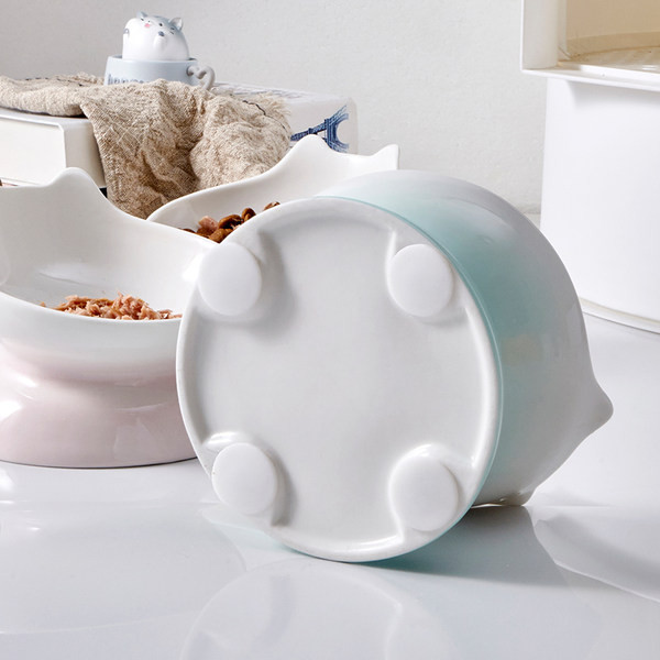 Bol din ceramică pentru hrana animalelor de companie mai multe culori