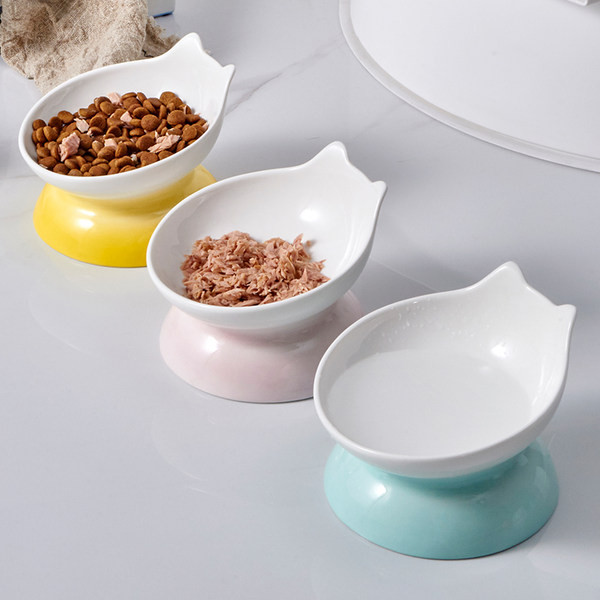 Bol din ceramică pentru hrana animalelor de companie mai multe culori