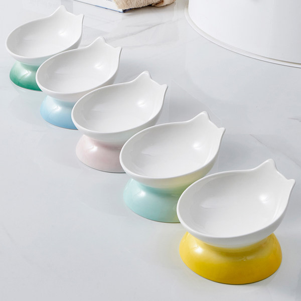 Bol din ceramică pentru hrana animalelor de companie mai multe culori