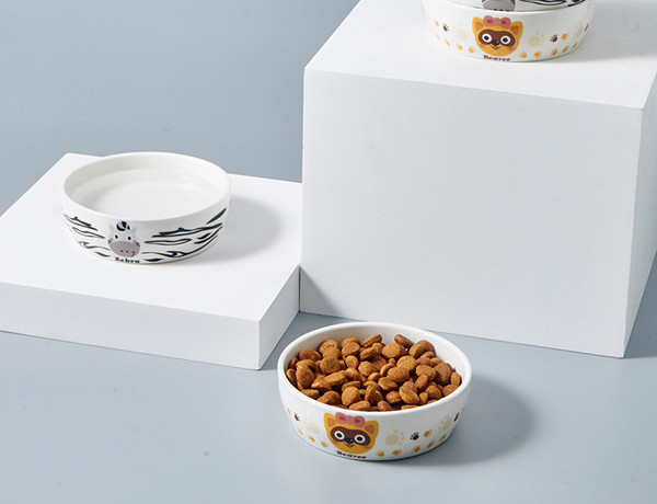 Bol din ceramică pentru hrană sau apă pentru pisici