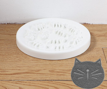 Κεραμικό μπολ για γατοτροφή - δύο μοντέλα