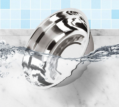 Bol dublu pentru mâncare cu dozator de apă