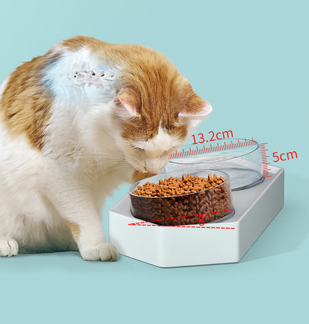 Двойна котешка купа за  храна 