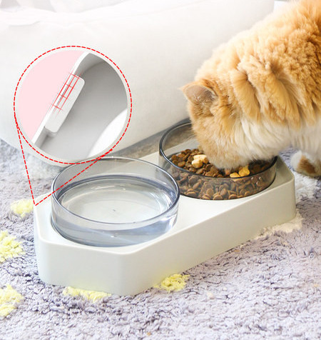 Двойна котешка купа за  храна 