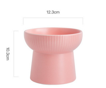 Ψηλό πλαστικό μπολ φαγητού - πολλά χρώματα